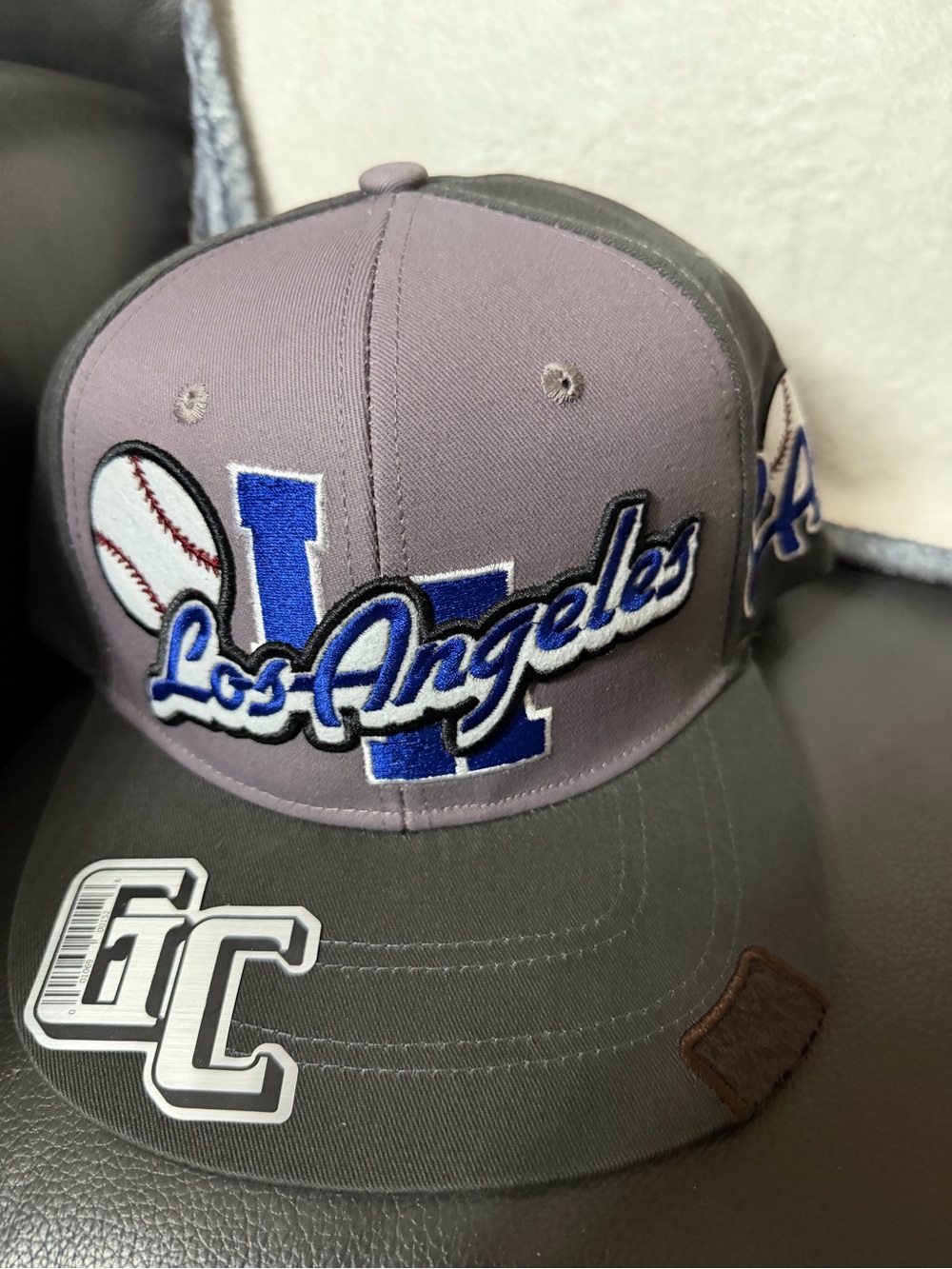 ONE/SIZE Los Angeles Gray and Blue Baseball Cap
